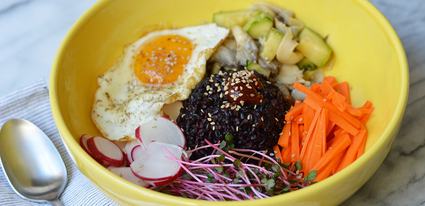 5 Dinners Vegetarian Bibimbap Bowl Institute Of Culinary Education 